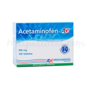 Acetaminofen 500 mg x 100 tabs ag