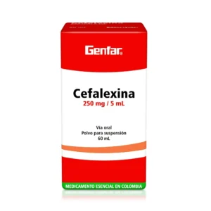 Cefalexina 250 mg x 60 ml susp genfar