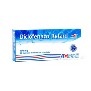 Diclofenaco retard 100 mg x 20 caps lafrancol ag