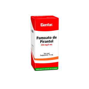 Pamoato de pirantel 250 mg x 15 ml susp genfar