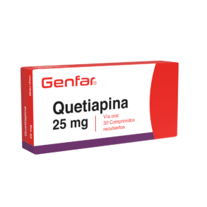 Quetiapina 25mg caja x 30 tab genfar