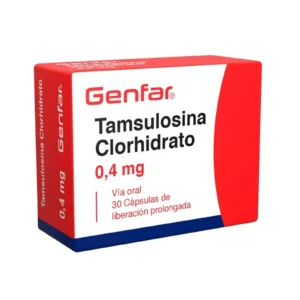 Tamsulosina clorhidrato genfar capsulas 0.4 mg x 30 cap