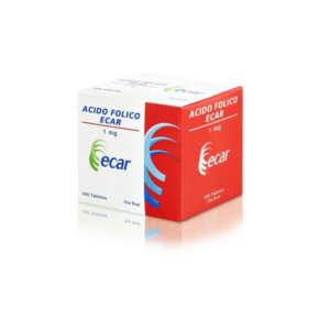 Acido folico 1 mg x 300 tabs ecar