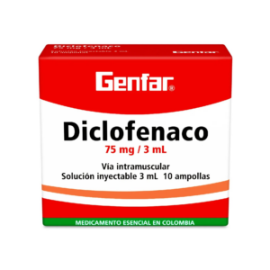 Diclofenaco 75 mg x 10 amp genfar